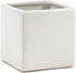 WGV Ceramic Cube Vase, Width 4" Height 4", Elegant Modern Block Square Floral Planter for Home Office Decor