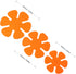 Pot/Pan Protectors-set of 3 Dia. 8" 10" 12" Orange by HAWOK