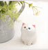 Hand Carved Wooden White Cat Figurine Unique Odd-Eyed Lion Cat Statue Desk & Bookshelf Creative Home Decor, Collectible