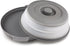 Microwave Splatter Cover with Plate Tray Set, BPA Free, 10.6 Inch Lid, Gray