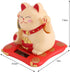 Acogedor Solar Waving Cat - Good Luck Cat for Car Decoration, Desk Decoration (Black)