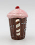 Life Is Sweet Mug with Pink Lid, 5-3/4-Inch