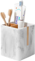 rejomiik Toothbrush Holders for Bathroom Countertop, 3 Slots Electric Toothbrush and Toothpaste Organizer