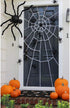 White Tufted Pumpkin Faces Doormat, 18" x 30" by Rugsmith