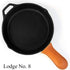 Leather Cast Iron Handle Cover - Extra Thick, Heat Resistant, Easy Grip for Vintage Skillets and Pots