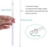 Dakoufish 10 Inch Clear Reusable Thick Plastic Drinking Straws - Set of 12 Pcs for 16 oz & 30 oz Mason Jar Tumblers