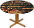 YINRON Bookshelf Round Table Cloth Book Case Library Bookworm Books Elastic Edged Table
