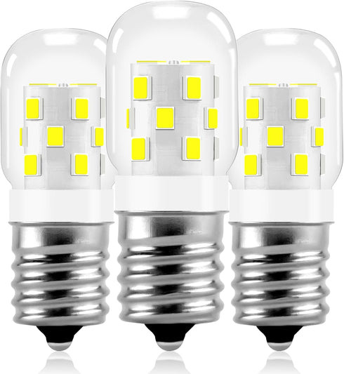 E17 LED Bulb 3 Packs, 3W (Equal to 40W Incandescent), 380LM, 6000K Daylight White, Microwave Oven Appliance Light