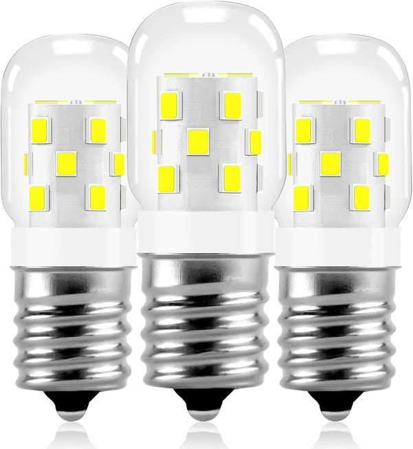 E17 LED Bulb 3 Packs, 3W (Equal to 40W Incandescent), 380LM, 6000K Daylight White, Microwave Oven Appliance Light