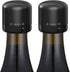 Wine Bottle Stopper 2 Pack with Twist Lock, Silicone Reusable Wine Sealer, Leak Proof Wine Toppers for Easy Storage,