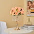 13"- 2pcs) Metal Wedding Centerpieces for Table, Crystal Flower Stands, Wedding Road Lead Flower Holders, Crystal