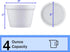 4 MM-4J6/6JL (100, 4 Mr Miracle Ounce Foam Cup with Vented Lid in White. Hot and Cold Foods. For Ice Cream, Yogurt