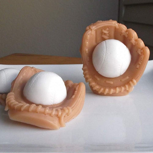 2Pcs/Set Baseball Fondant Mold for Cake Decorating, Silicone Chocolate Candy Sugar Paste Mold