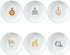 Cute Cat Butts Ceramic Sauce Dishes, Funny Cartoon Seasoning Dishes, Set of 6 Appetizer Plates for Kitchen
