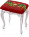 Christmas Bar Stool Seat Covers Jingle Bell Red Bar Stool Covers Rectangle