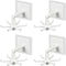 365Home Hanging Utensil Holder Hooks, Wall Mount Kitchen Utensil Hanger with 6 Hooks, 360 Degrees Rotating