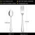 Spoons and Forks Set, 16 Piece Top Food Grade Stainless Steel Silverware Set, Kitchen Utensil Set, Mirror Finish &