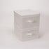 Household Essentials 113 Large Storage Box with Lid and Handle - Natural Beige Canvas
