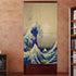 Doorway Curtain Tapestry - Japanese Noren Curtain Tapestry of The Great Wave Off Kanagawa for Door Hanging