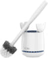 MR.SIGA Toilet Bowl Brush and Holder, 1 Pack - Premium Quality with Solid Handle and Durable Bristles