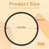Xelsluthe 40 80s Gummy Pieces Black Silicone Jelly Bracelets Stretchy Silicone Wristbands Hair Ties Black Jelly