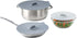 HIC Kitchen Cooking and Storage Lids, High-Heat Silicone, Set of 3