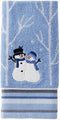 SKL Home Christmas/Gift Winter Friends Snowman Bath Towel - Blue
