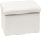 Small Ottoman with Storage, Sherpa Storage Ottoman Cube, Boucle Folding Foot Rest