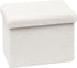 Small Ottoman with Storage, Sherpa Storage Ottoman Cube, Boucle Folding Foot Rest
