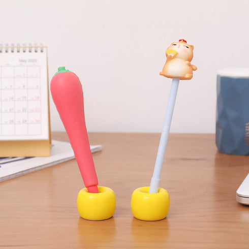 Airmoon Mini Ceramics Handmade Couple Toothbrush Holder - Pack of 2 for Bathroom Vanity Countertops