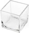 CYS EXCEL 4"x4"x4" Glass Cube Vase | Square Wedding Flower Centerpieces | Cubic Candle Holder
