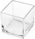 CYS EXCEL 4"x4"x4" Glass Cube Vase | Square Wedding Flower Centerpieces | Cubic Candle Holder