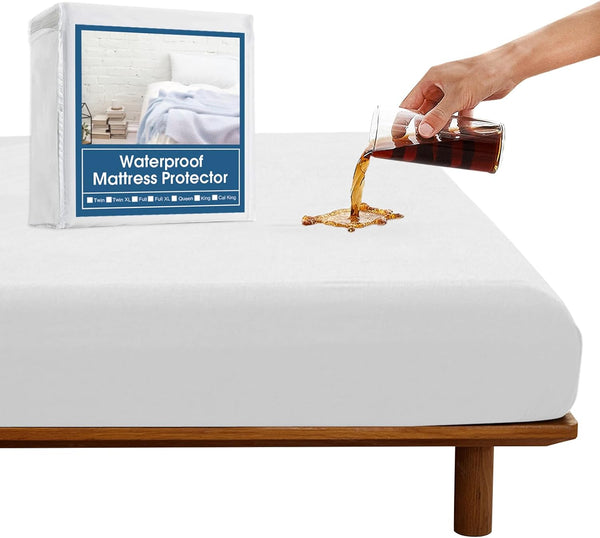 SPRINGSPIRIT Mattress Protector, Mattress Cover Protector Waterproof with Deep Pocket up to
