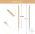 BEAN LIEVE 24-Count Birthday Candles - Long Thin Slow Burning Cake Candles for Birthday and Wedding Decoration