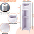 LuiceABC Toilet Paper Holder Stand, Over The Toilet Storage Cabinet for Bathroom, Slim Corner Shelf for Small Space