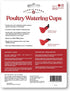 12 6 Harris Farms Chicken Water Cups, Gravity-Fed Poultry Drinkers for Up to Chickens, Automatic Hydration for Hens