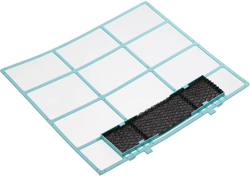 PATIKIL Air Conditioner Air Filter 12.6" x 10.83", Plastic Replacement Screen with Foam for HVAC, Blue Black