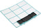 PATIKIL Air Conditioner Air Filter 12.6" x 10.83", Plastic Replacement Screen with Foam for HVAC, Blue Black