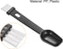 PATIKIL Coffee Espresso Brush: 4 Pack 2 in 1 White Grinder Clean Brush with Black Spoon