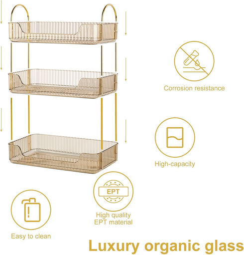 LileZbox Bathroom Counter Organizer, Skincare Organizer Perfume Holder for Dresser Countertop
