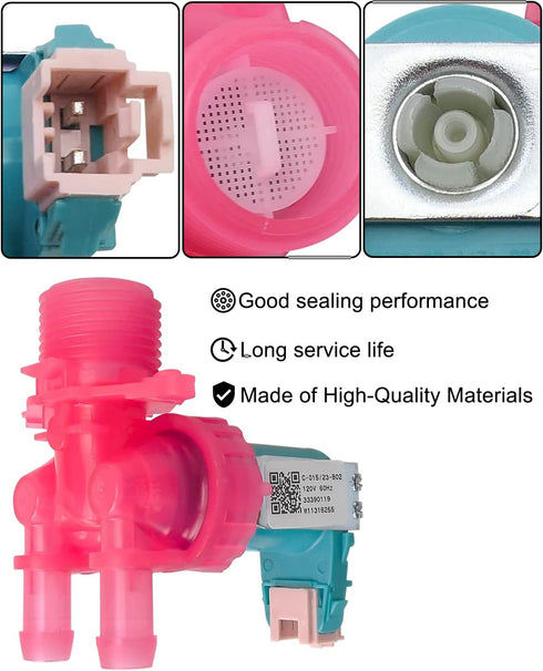 Washer Water Inlet Valve Replacement for W11316255 W11036928 W11036934 33490439 AP6835736 for Whirlpool Maytag Amana