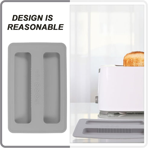 Tofficu Toaster Dust Cover, 2 Slice Silicone Bread Maker Cover for Sandwich Machine Accessories