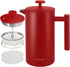 Secura French Press Coffee Maker, 304 Grade Stainless Steel Insulated Coffee Press