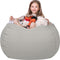 Wekapo Stuffed Animal Storage Bean Bag Chair Cover - Stuffable Zipper Beanbag for Organizing Children Plush Toys