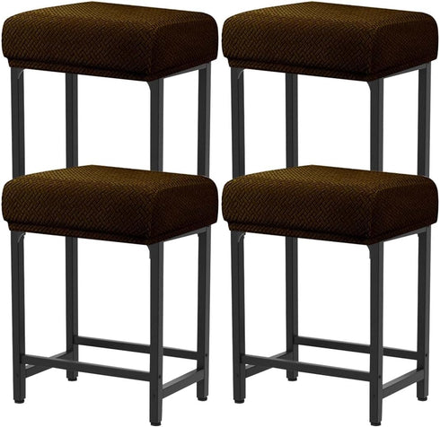 Levoberg Bar Stool Cover Rectangle Stretch Counter Height Barstool Slipcovers Rectangular Vanity Stool
