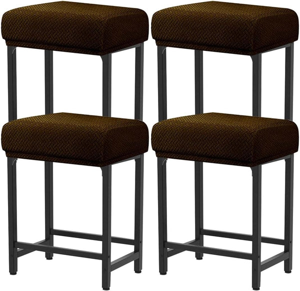 Levoberg Bar Stool Cover Rectangle Stretch Counter Height Barstool Slipcovers Rectangular Vanity Stool