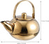 Cabilock Stainless Steel Teapot 1000ML with Removable Infuser & Spout Filter, Stovetop Safe Kettle