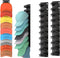 G GENLEAS 2 Pack Hat Organizer for Baseball Caps, Wall Rack with Strong Adhesive, Black