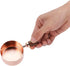 Rose Gold Stainless Steel Sauce Pan with Wooden Handle, 1/3 Cup Capacity
