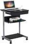 Topeakmart Mobile Compact Computer Desk Cart for Small Spaces, Work Workstation, Writing